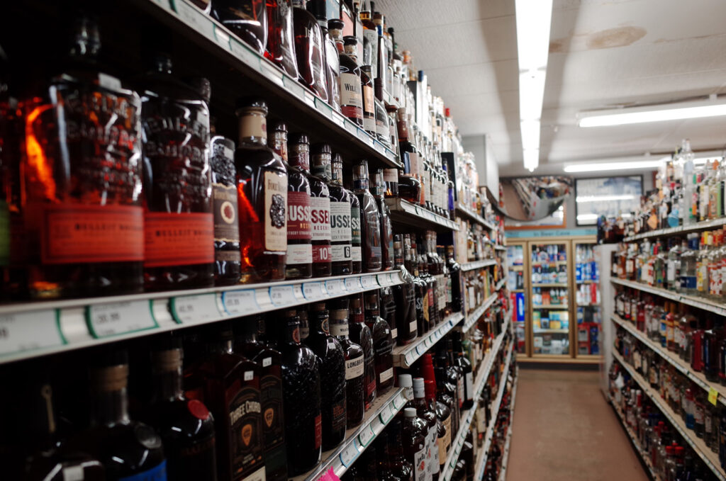 bourbon at local liquor store