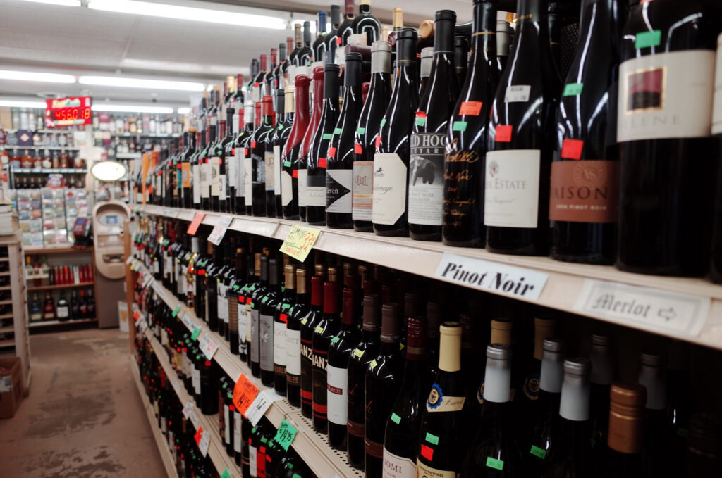 bourbon at local liquor store