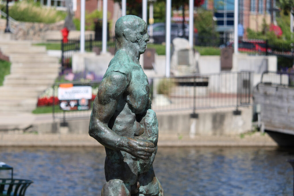 ugly naked guy statue