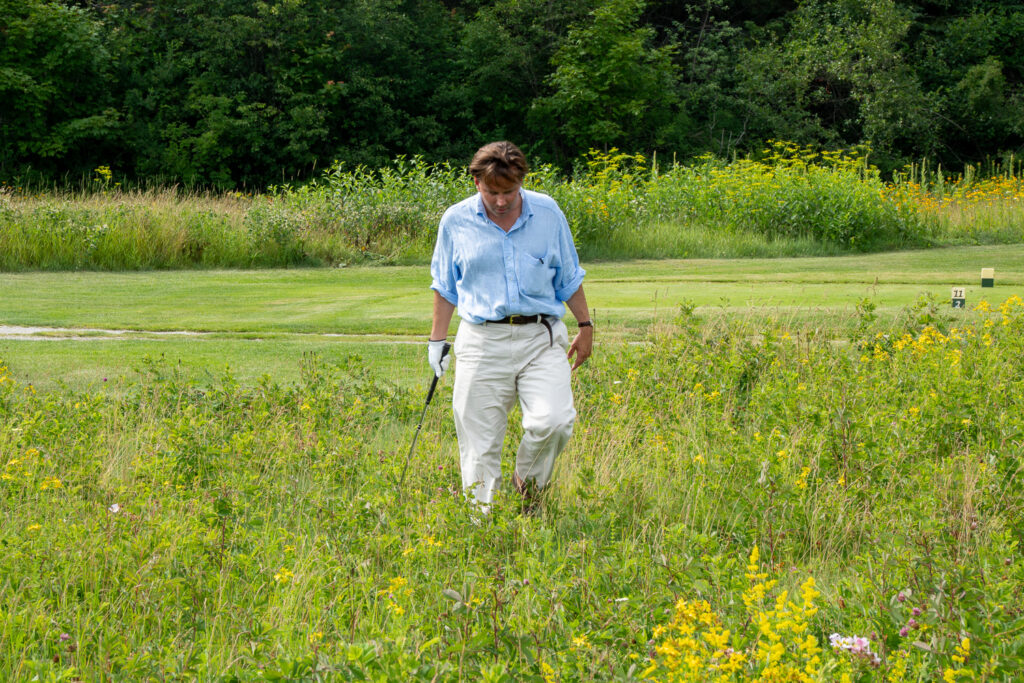 golfing with hickory clubs at wawashkamo