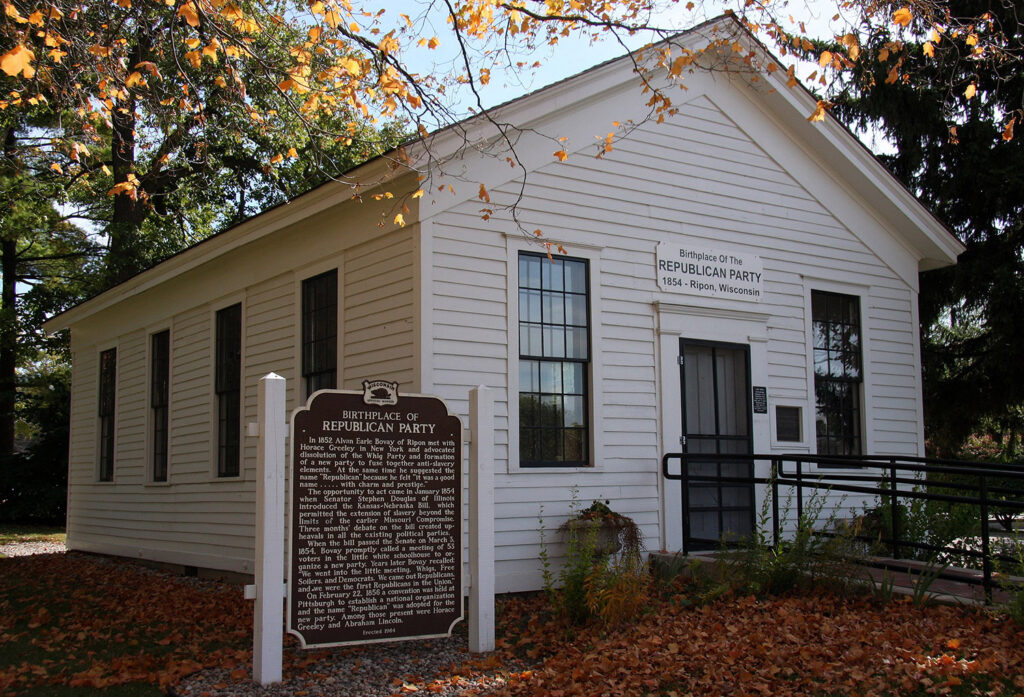 little white schoolhouse in ripon, wisconsin