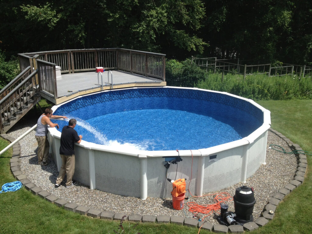 above ground pool