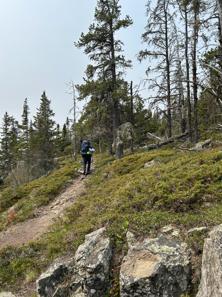 hiking on isle royale