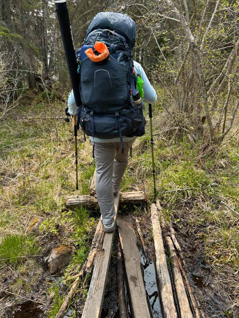 hiking on isle royale