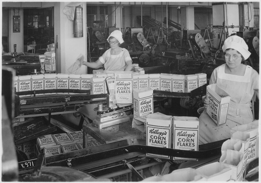 kellogs workers in 1940s