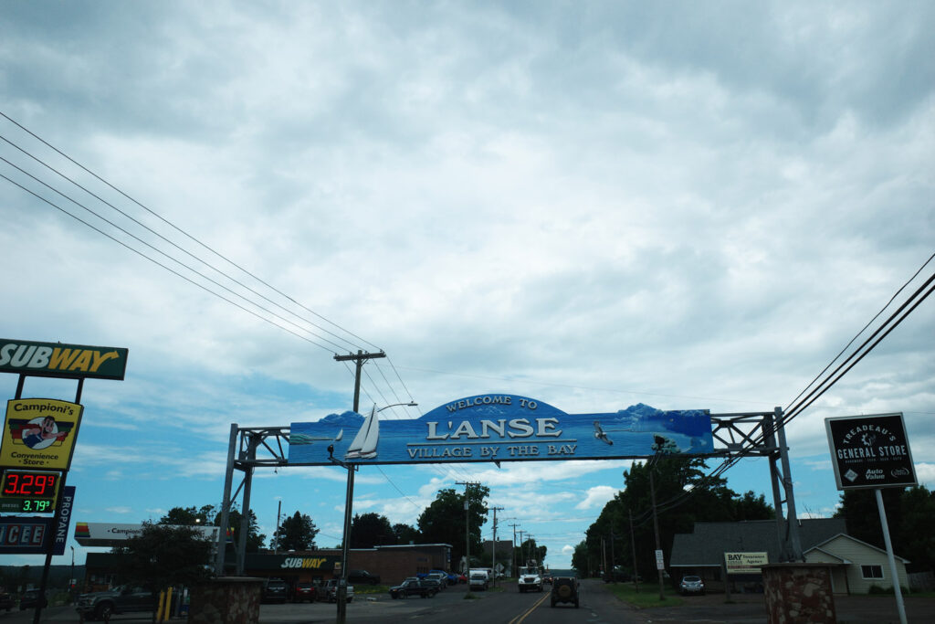 sign for l'anse