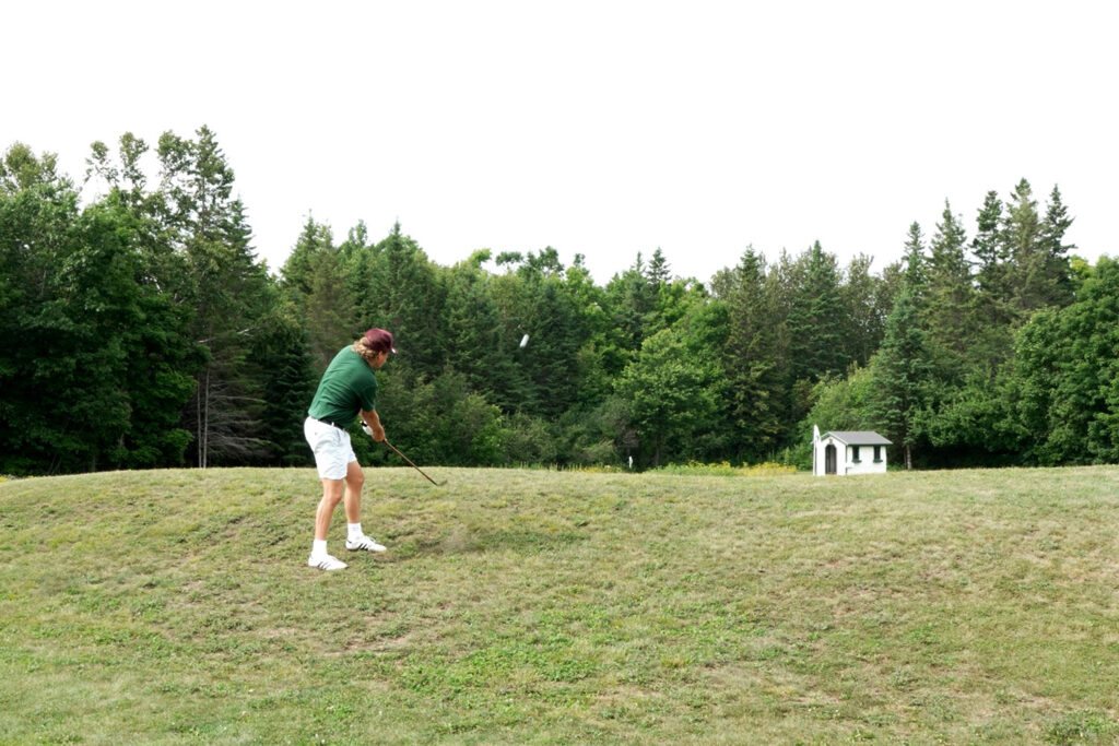 golfing with hickory clubs at wawashkamo