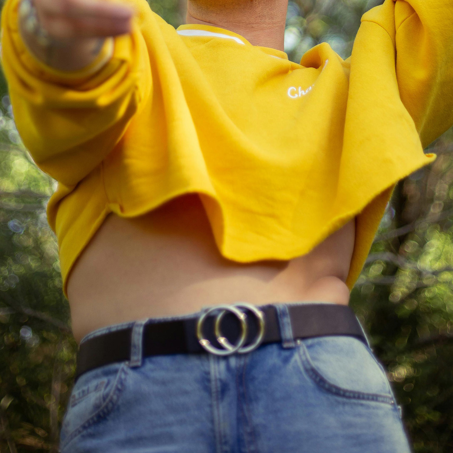 male crop top