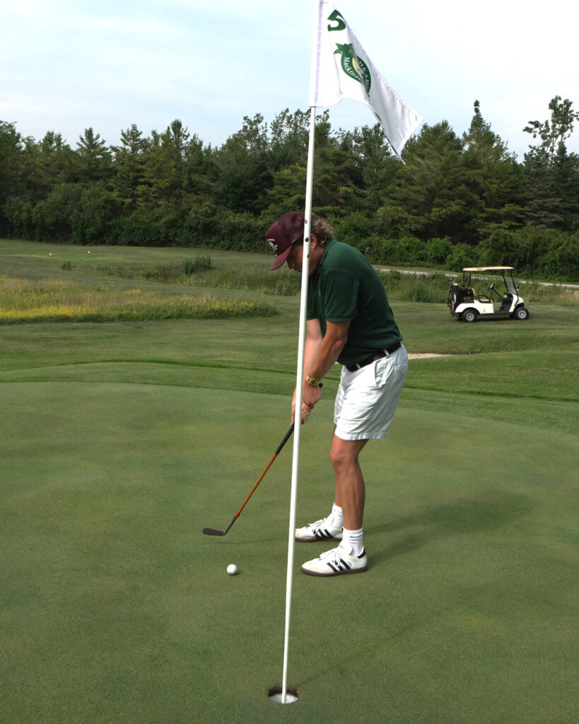 golfing with hickory clubs at wawashkamo