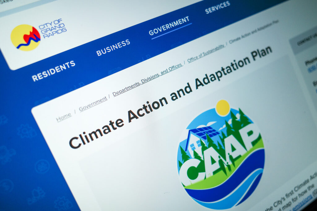 grand rapids climate action and adaptation plan website