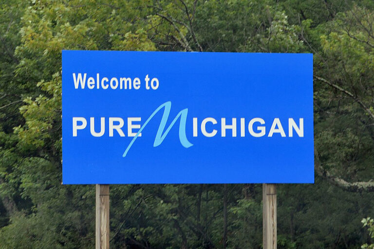 pure michigan sign