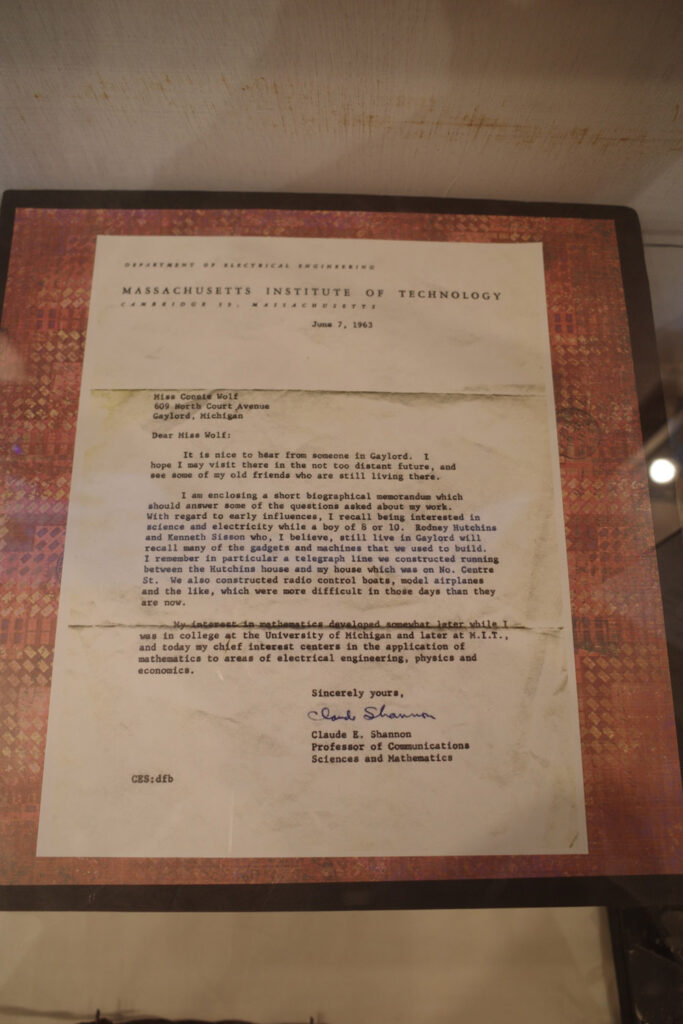 claude shannon park and exhibit