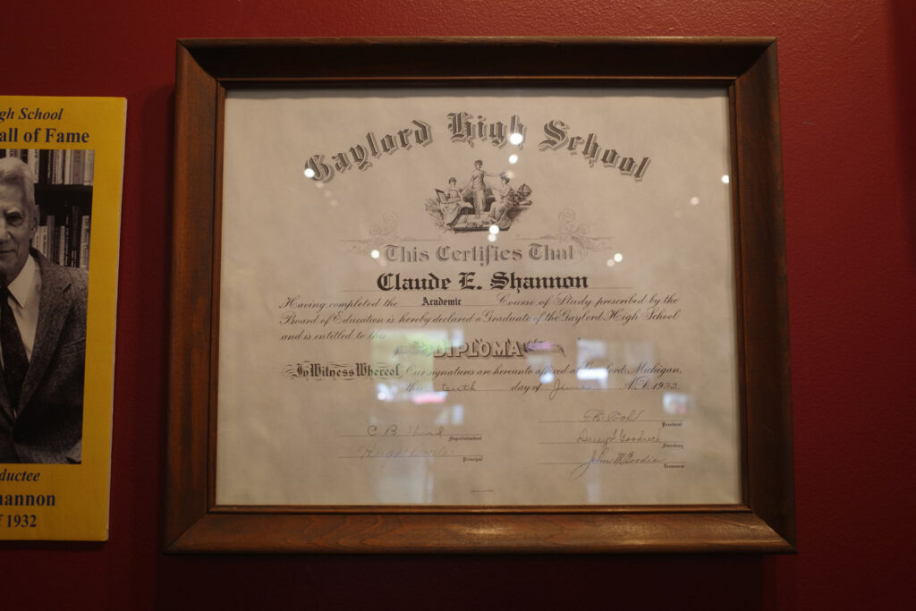 claude shannon park and exhibit