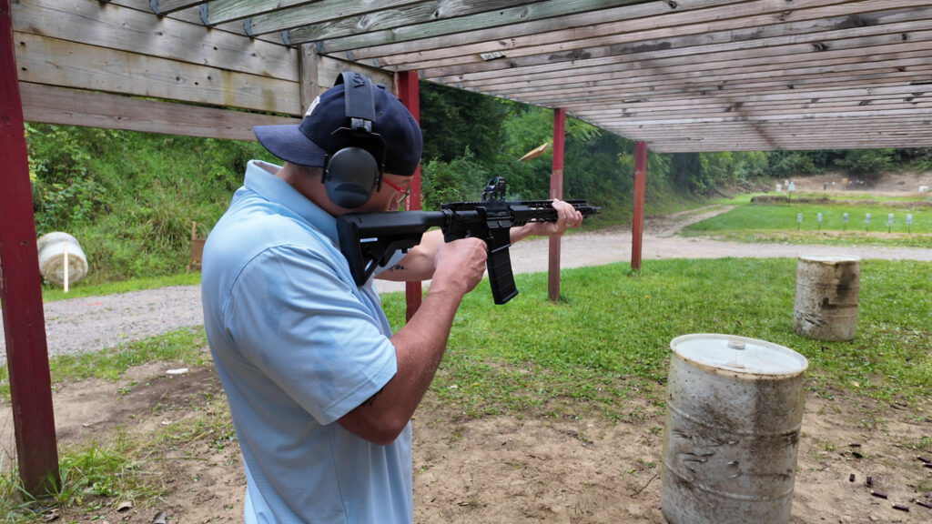 Jay Murray at gun range