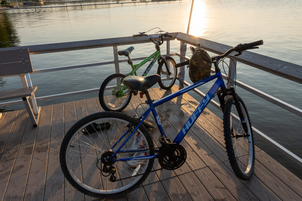 mountain bikes
