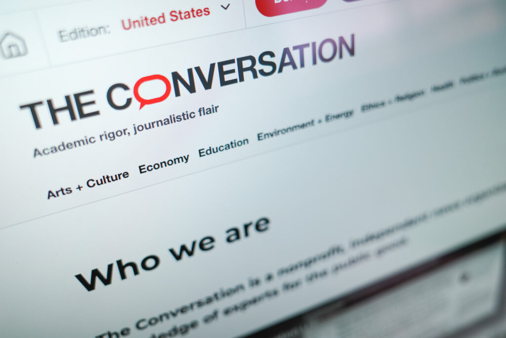 the conversation homepage