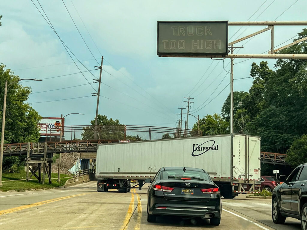 penny the truck eating bridge