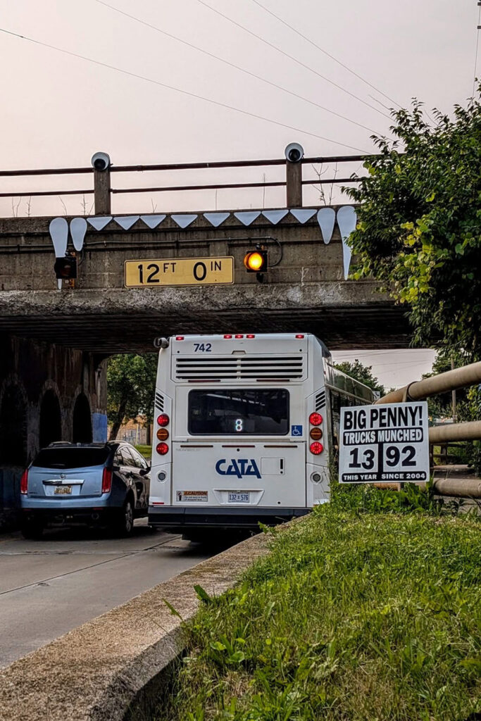penny the truck eating bridge