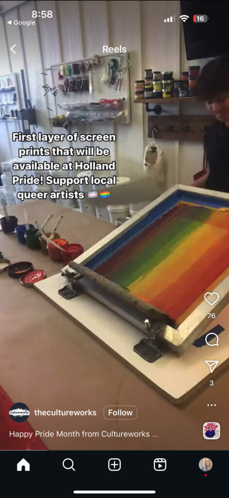 queer IG reel screenshot