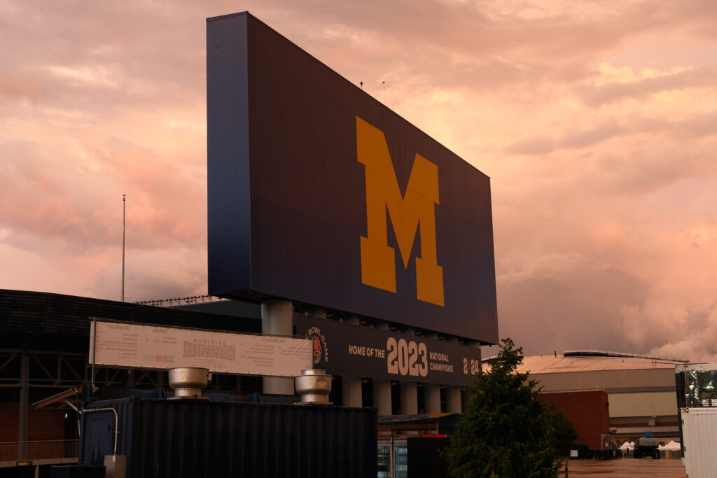 michigan stadium and walmart wolverines
