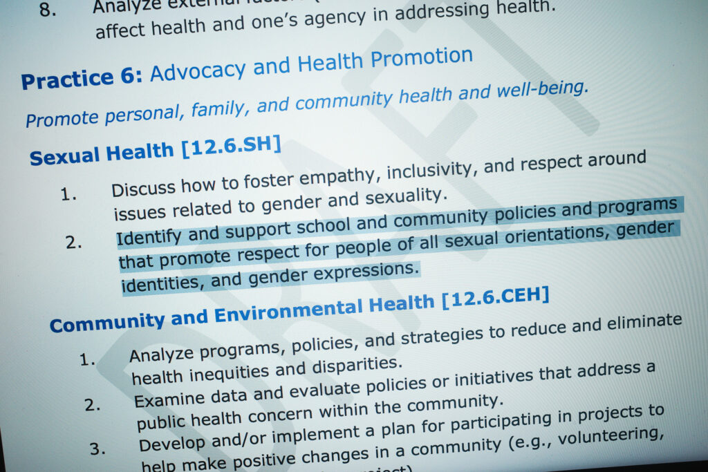 MDE sexual health guidelines