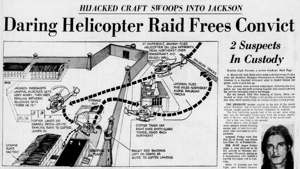 dale remling helicopter escape