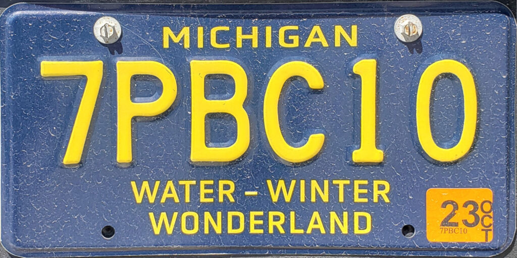 michigan license plate