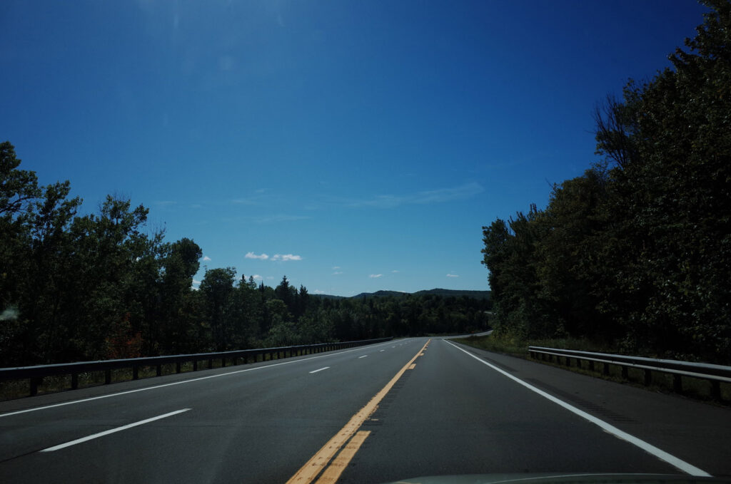 maps in car on road trip