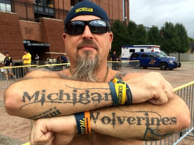 michigan stadium and walmart wolverines
