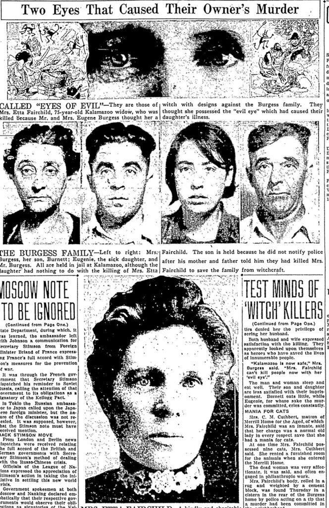 kalamazoo witch killing