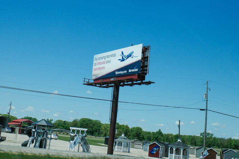 billboard advertising flights to florida
