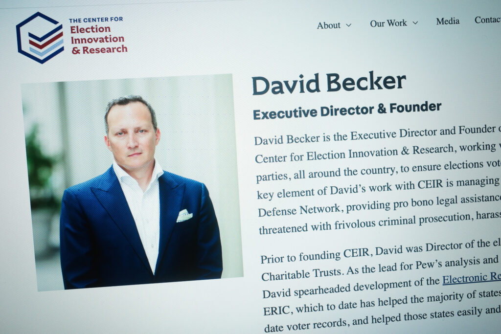 david becker webpage and bio on ERIC website