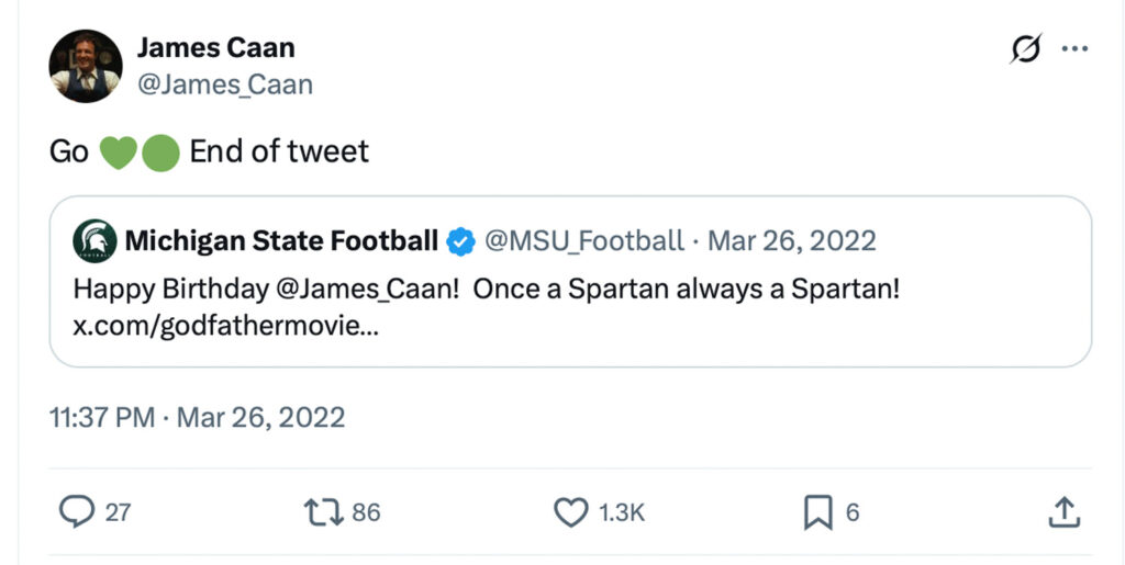 james caan tweet