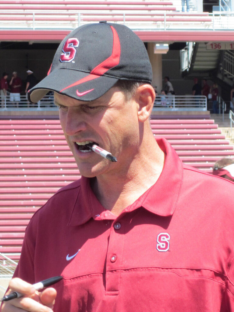 jim harbaugh at stanford
