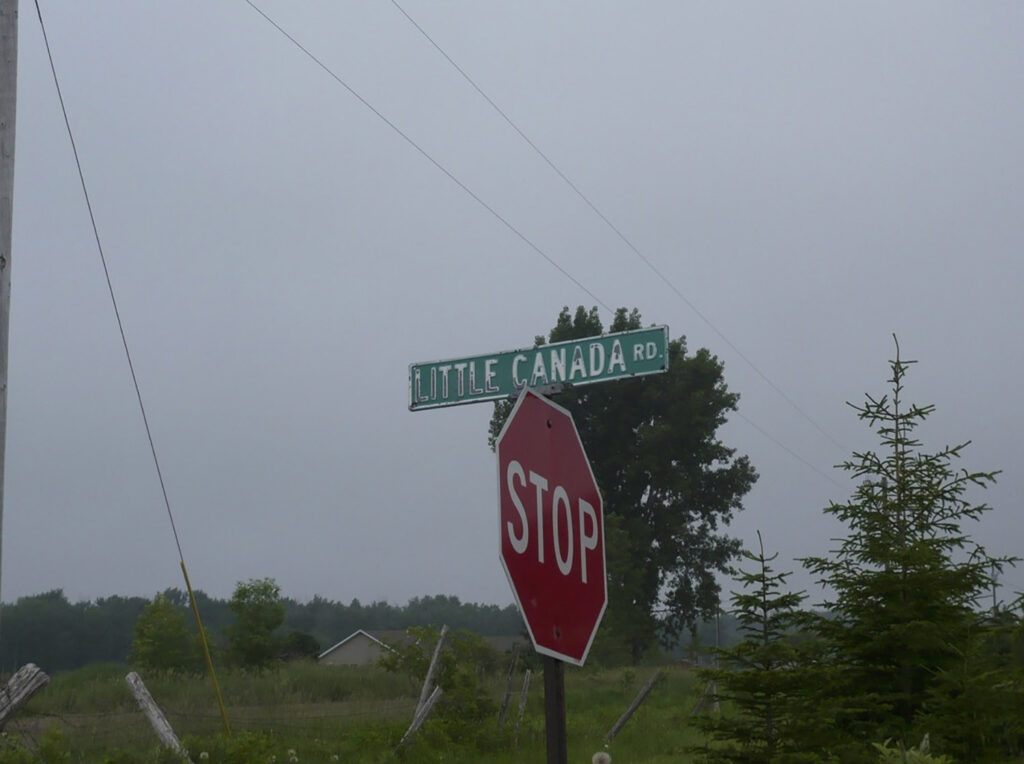 little canada road sign