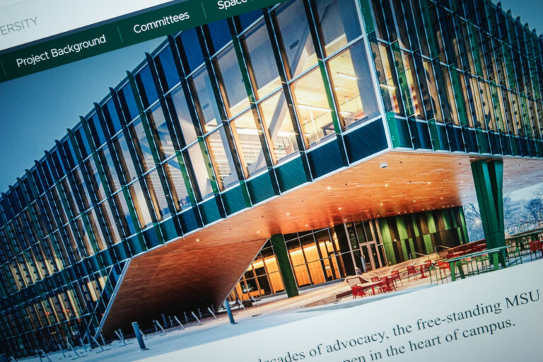 Photo of MSU multicultural center webpage