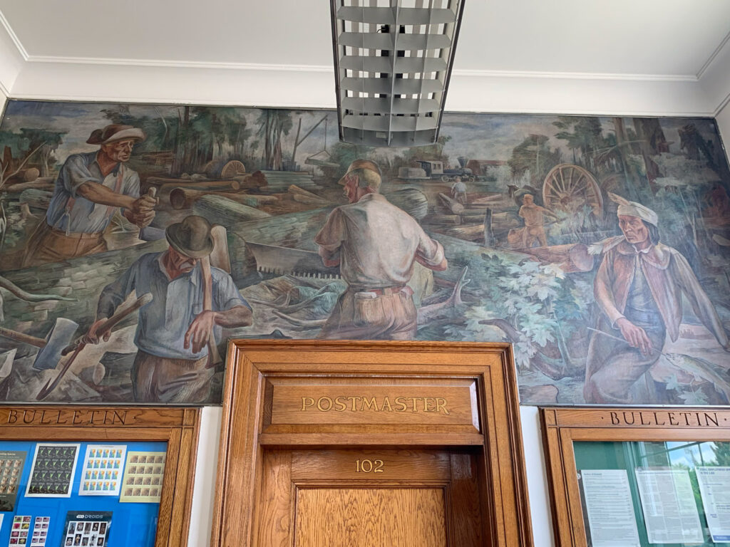 post office mural