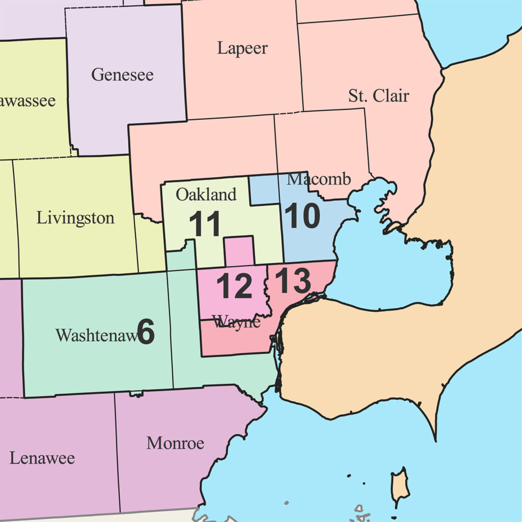 michigan congressional district map