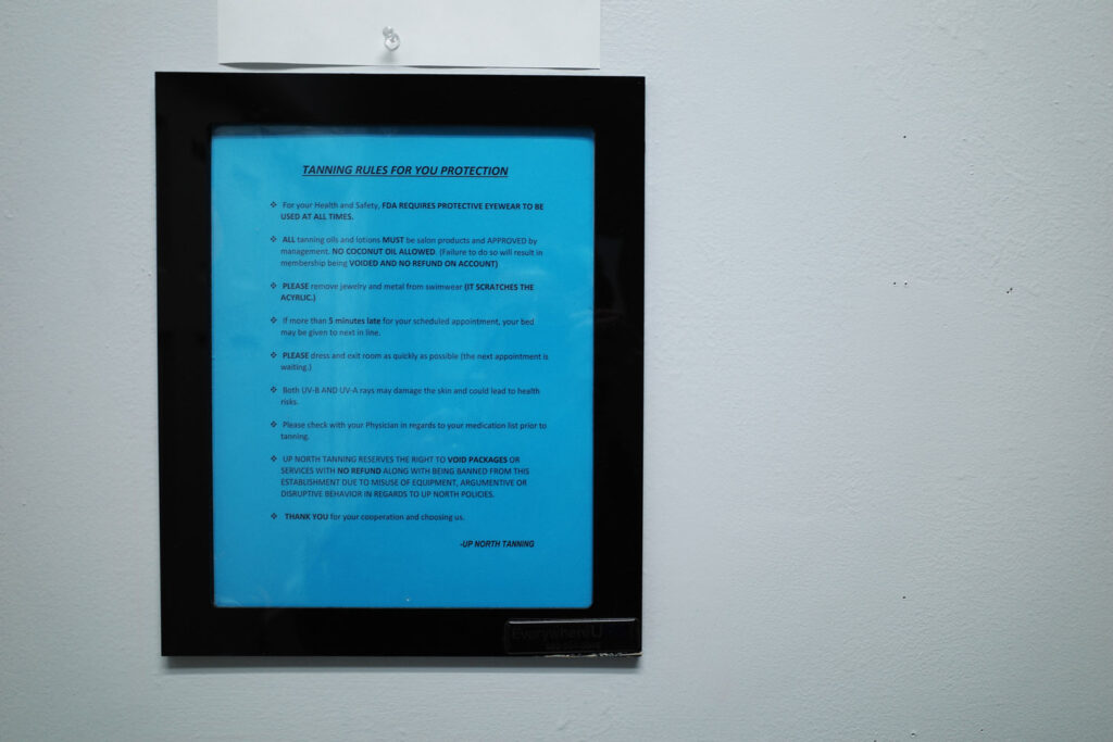 tanning bed and salon