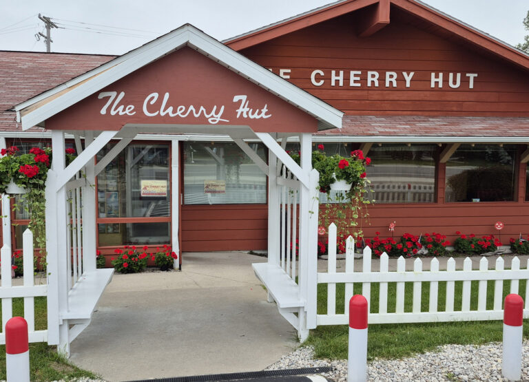 cherry hut and pies